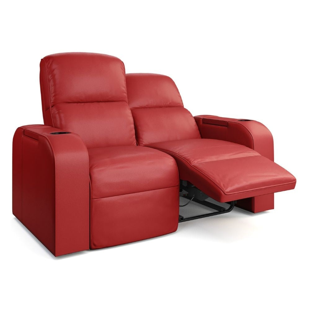 Moovia Dallas Essentials 2 or 4 Seat Cinema Chair with Love Seat in Dekoma Sorono Velvet 112
