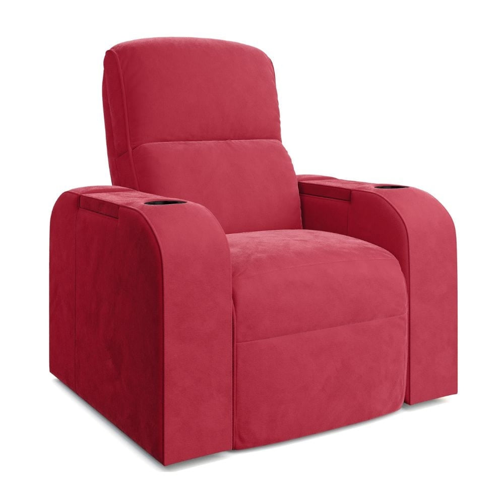 Moovia Dallas Essentials 2 or 4 Seat Cinema Chair with Love Seat in Dekoma Sorono Velvet 117