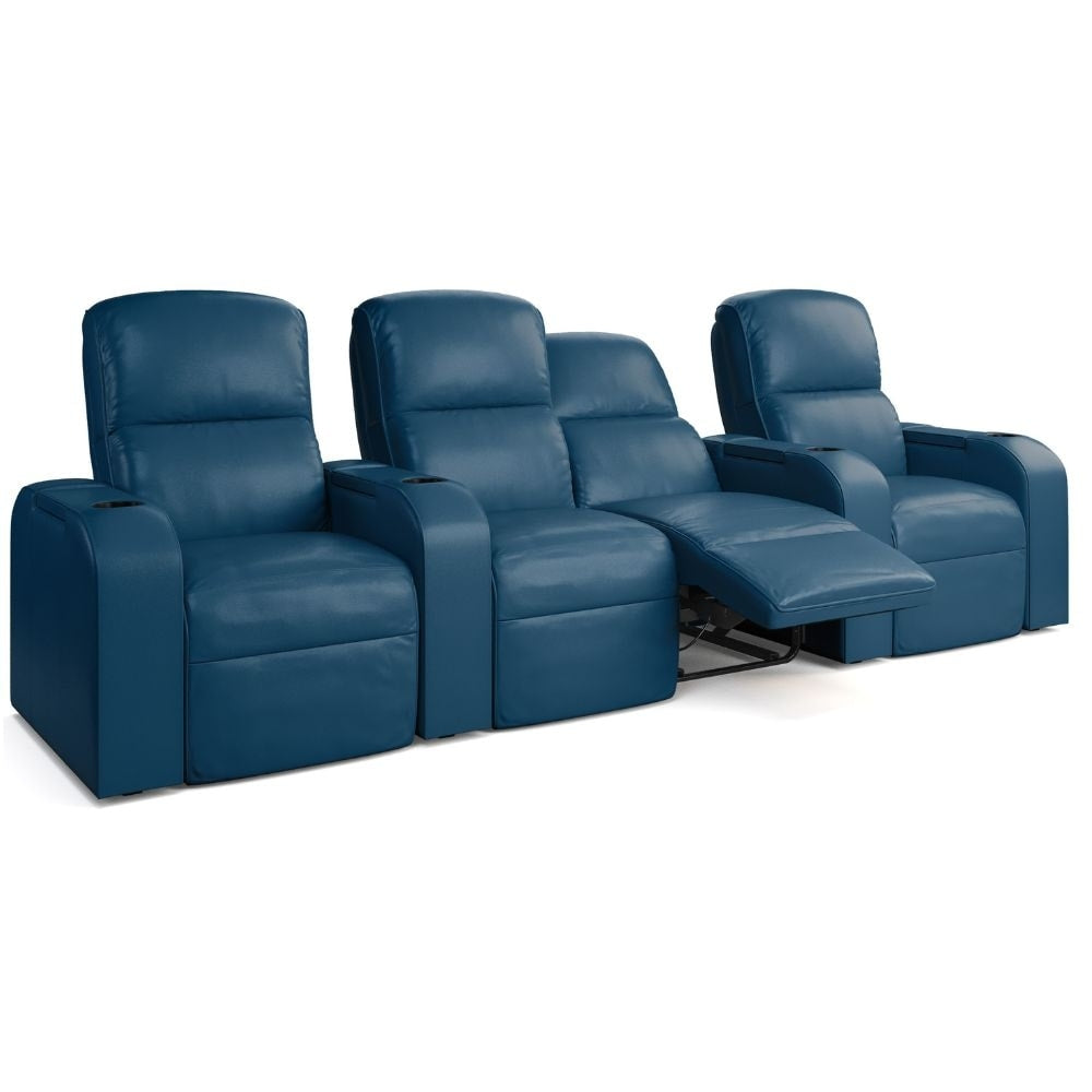 Moovia Dallas Essentials 2 or 4 Seat Cinema Chair with Love Seat in Dekoma Sorono Velvet 24