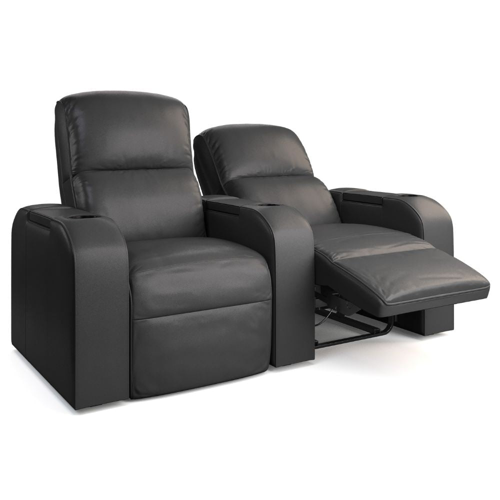 Moovia Dallas Essentials 2 or 4 Seat Cinema Chair with Love Seat in Dekoma Sorono Velvet 68