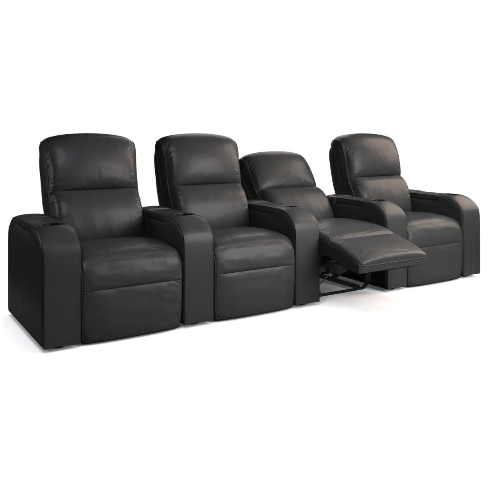 Moovia Dallas Essentials 2 or 4 Seat Cinema Chair with Love Seat in Dekoma Sorono Velvet 71