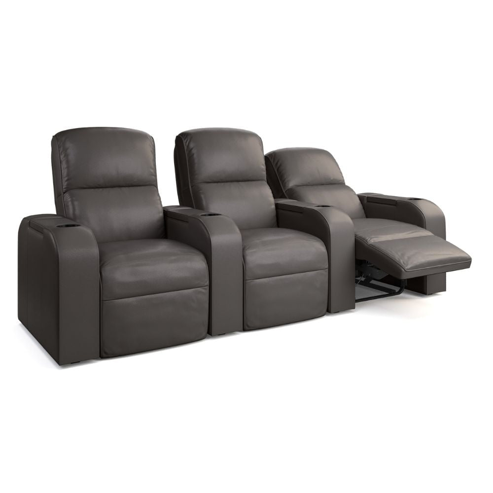 Moovia Dallas Essentials 2 or 4 Seat Cinema Chair with Love Seat in Dekoma Sorono Velvet 76