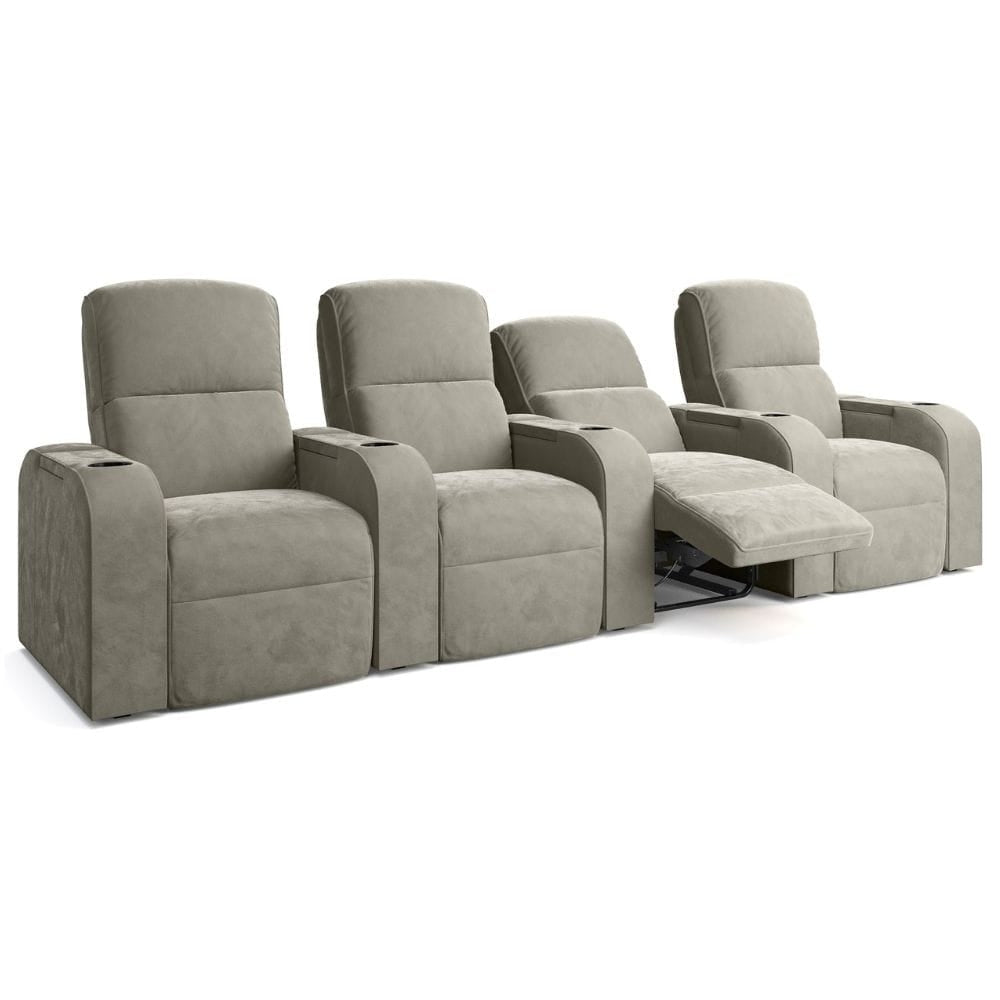 Moovia Dallas Essentials 2 or 4 Seat Cinema Chair with Love Seat in Dekoma Sorono Velvet 7