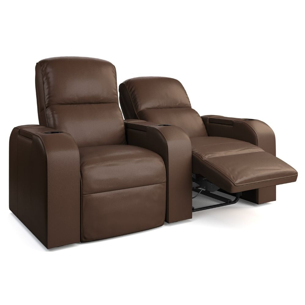 Moovia Dallas Essentials 2 or 4 Seat Cinema Chair with Love Seat in Dekoma Sorono Velvet 89