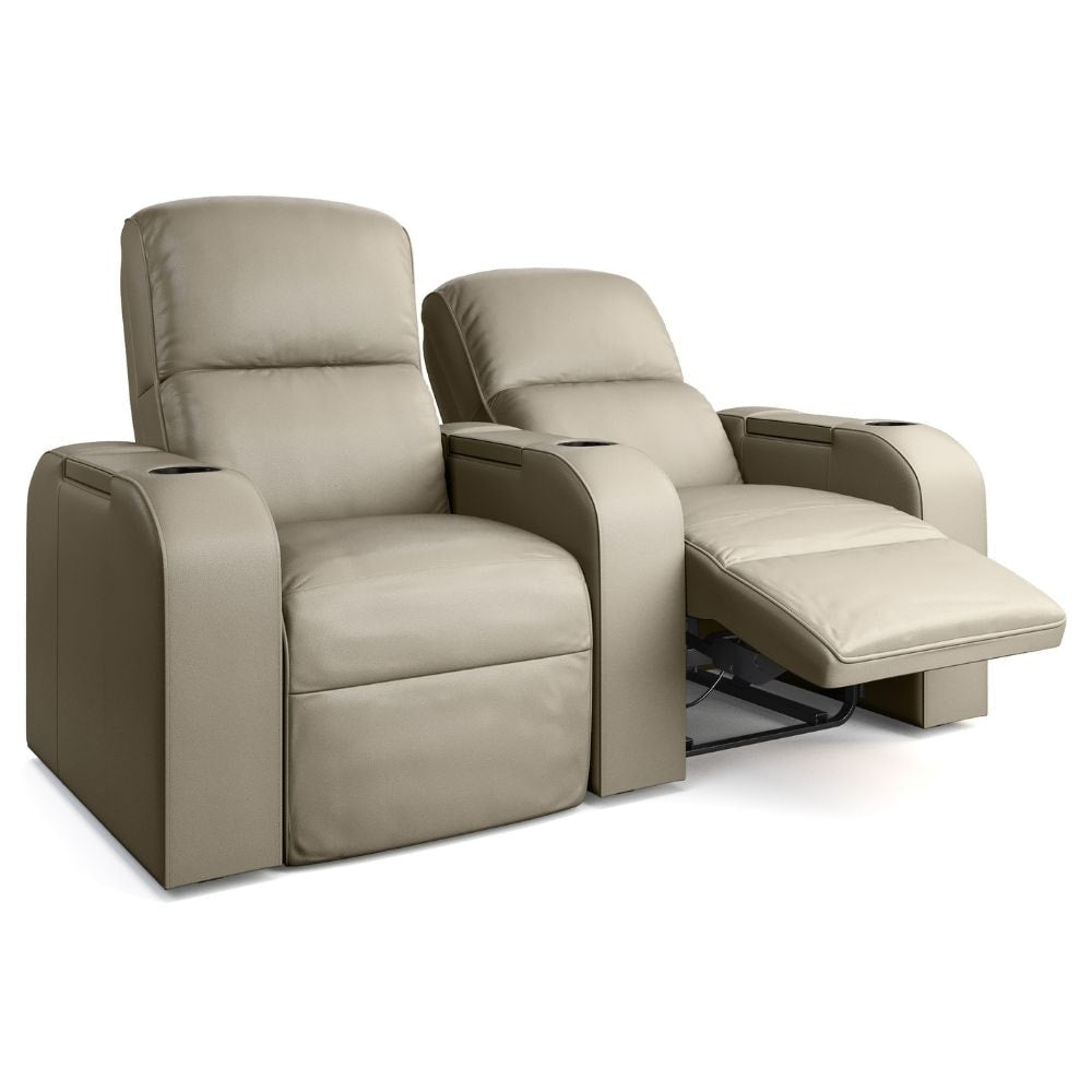 Moovia Dallas Essentials 2 or 4 Seat Cinema Chair with Love Seat in Dekoma Sorono Velvet