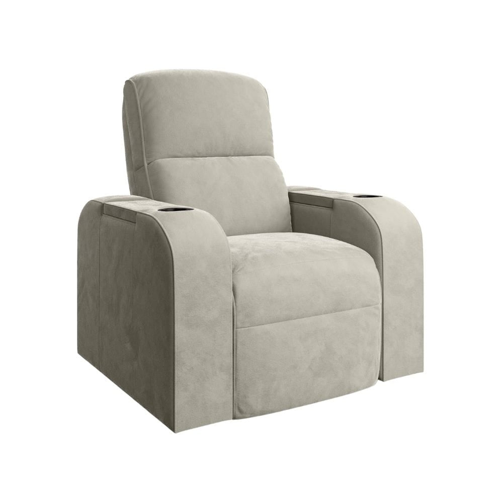 Moovia Dallas Essentials 2 or 4 Seat Cinema Chair with Love Seat in Dekoma Sorono Velvet