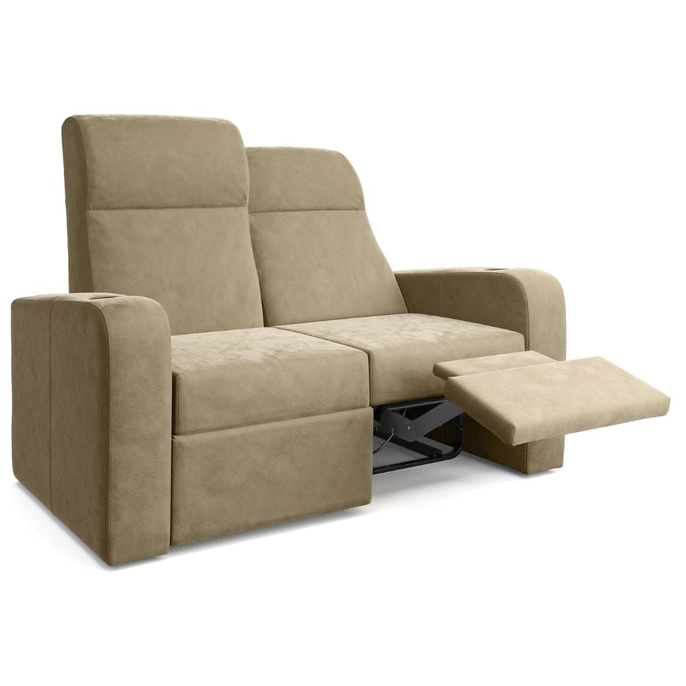 Moovia Ibiza Essentials 2 4 Seat Cinema Chair with Love Seat in Dekoma Sorono Velvet 100