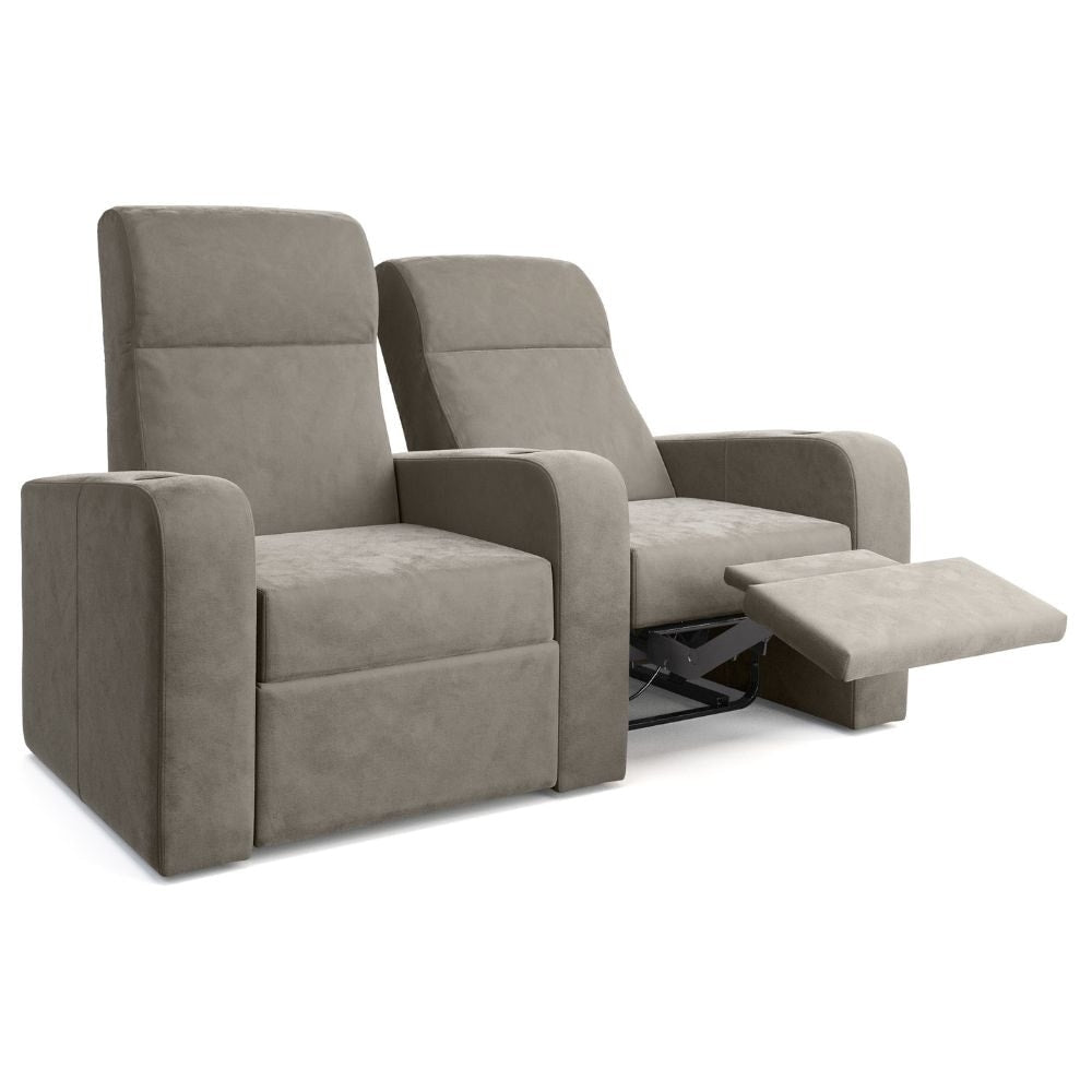 Moovia Ibiza Essentials 2 or 4 Seat Cinema Chair with Love Seat in Madras Leather 114