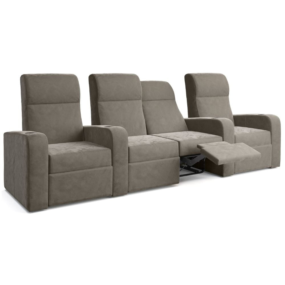 Moovia Ibiza Essentials 2 or 4 Seat Cinema Chair with Love Seat in Madras Leather 116