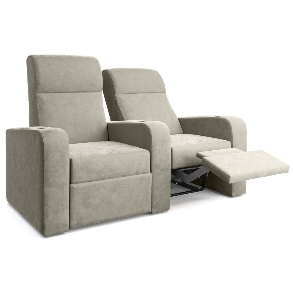 Moovia Ibiza Essentials 2 or 4 Seat Cinema Chair with Love Seat in Madras Leather 124