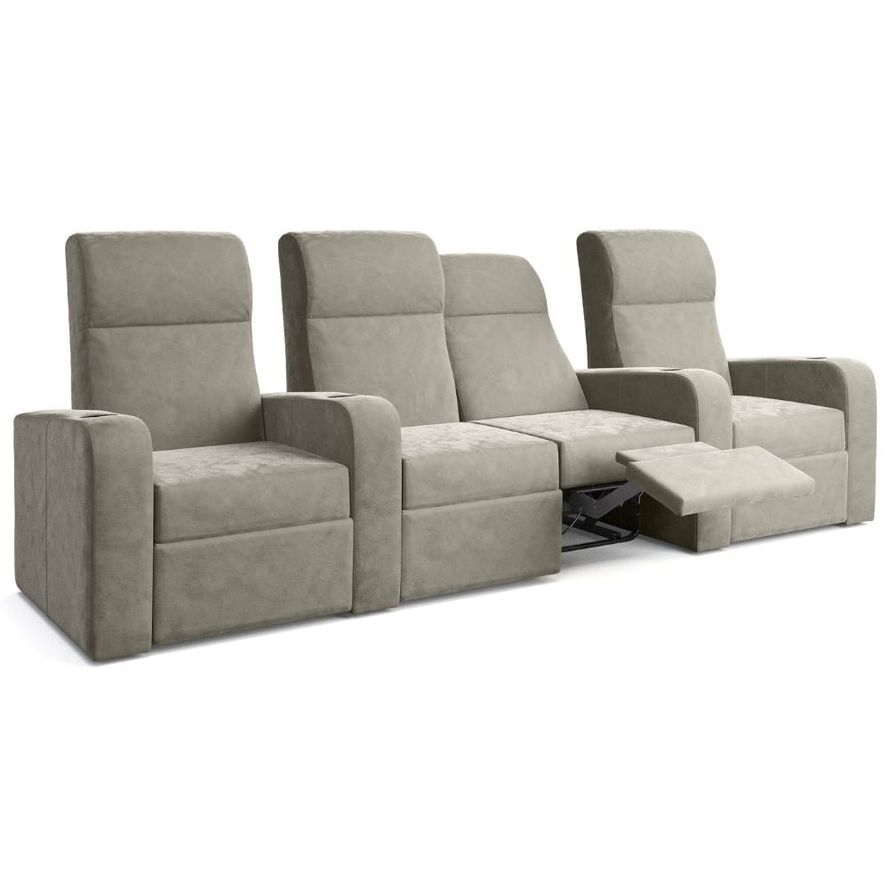 Moovia Ibiza Essentials 2 or 4 Seat Cinema Chair with Love Seat in Madras Leather 126