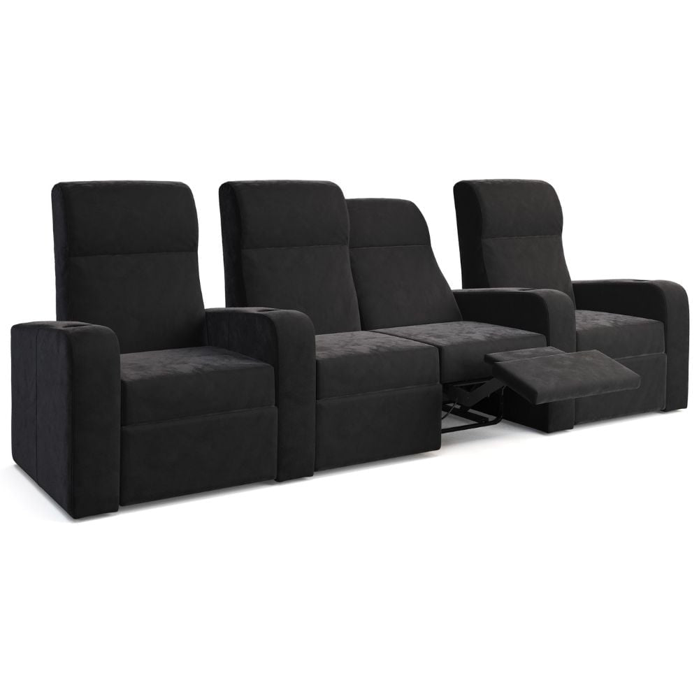 Moovia Ibiza Essentials 2 or 4 Seat Cinema Chair with Love Seat in Madras Leather 32