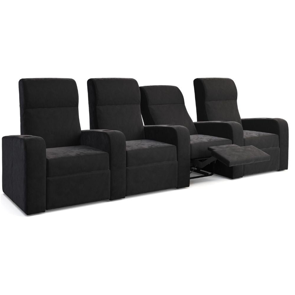 Moovia Ibiza Essentials 2 or 4 Seat Cinema Chair with Love Seat in Madras Leather 33