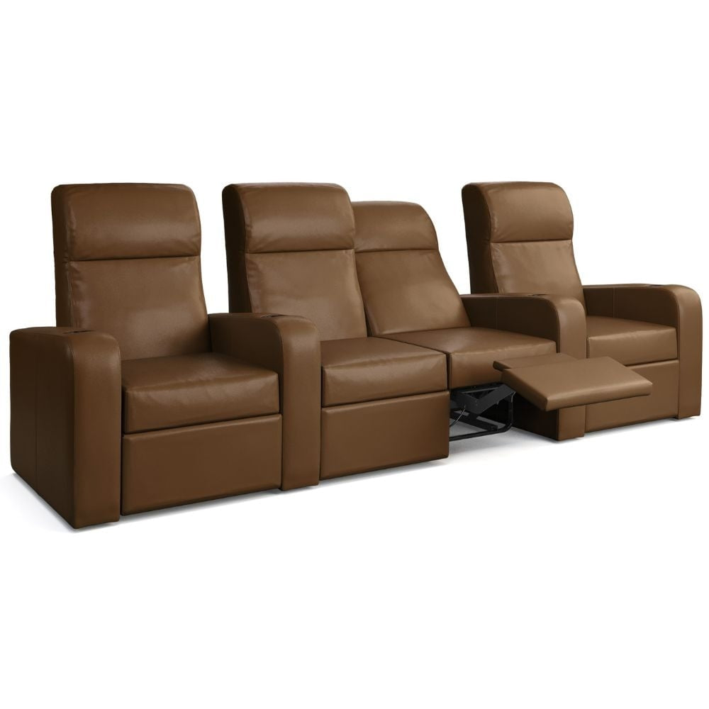 Moovia Ibiza Essentials 2 or 4 Seat Cinema Chair with Love Seat in Madras Leather 41