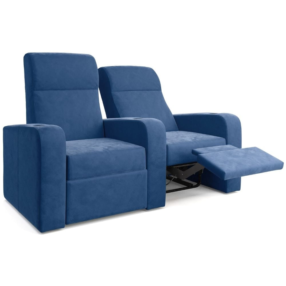 Moovia Ibiza Essentials 2 or 4 Seat Cinema Chair with Love Seat in Madras Leather 45