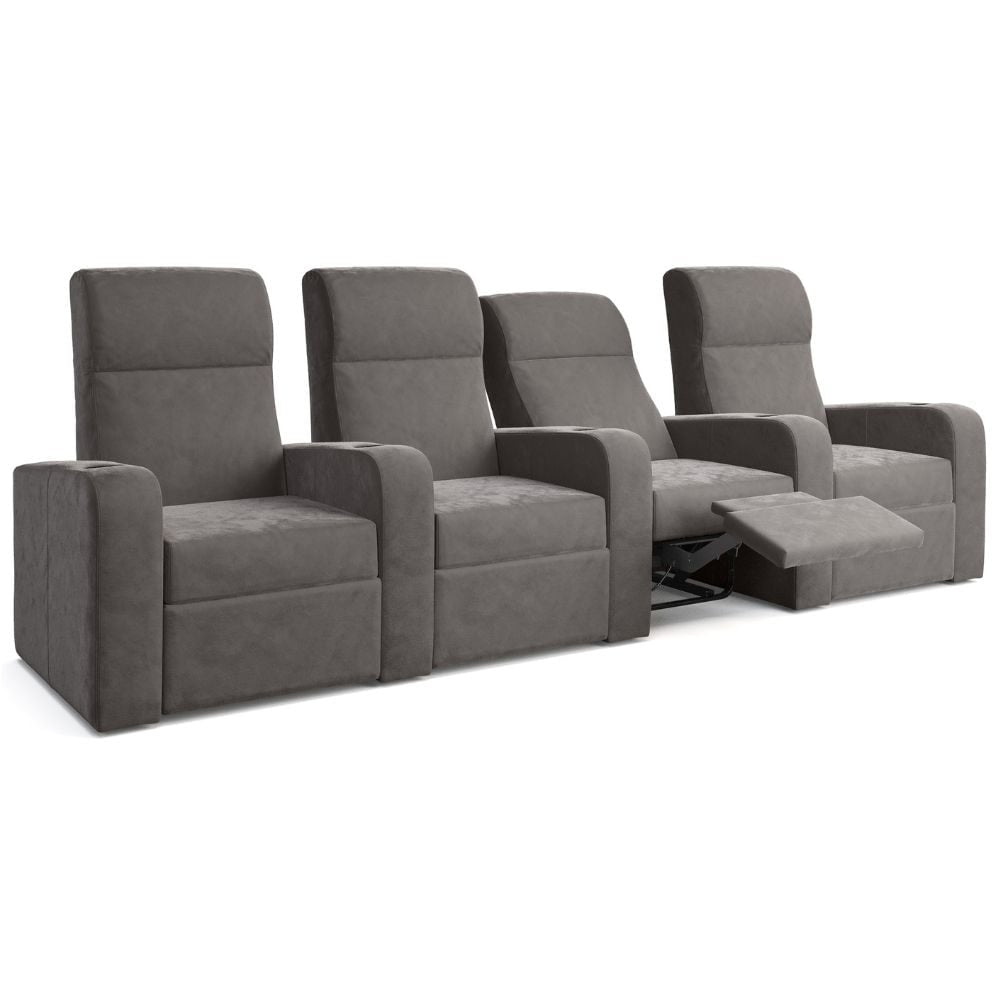Moovia Ibiza Essentials 2 or 4 Seat Cinema Chair with Love Seat in Madras Leather 52
