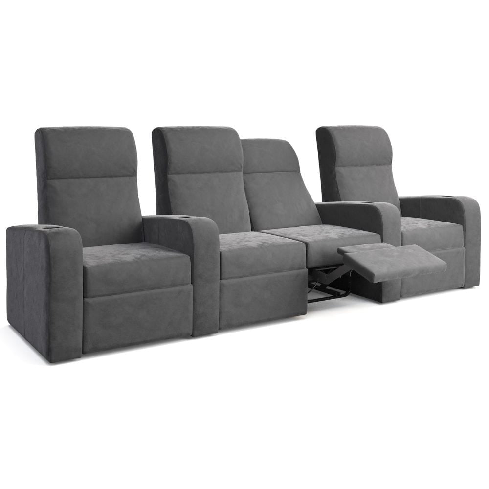 Moovia Ibiza Essentials 2 or 4 Seat Cinema Chair with Love Seat in Madras Leather 71