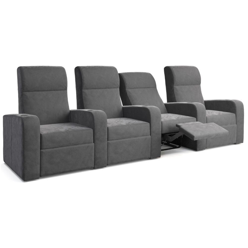 Moovia Ibiza Essentials 2 or 4 Seat Cinema Chair with Love Seat in Madras Leather 72