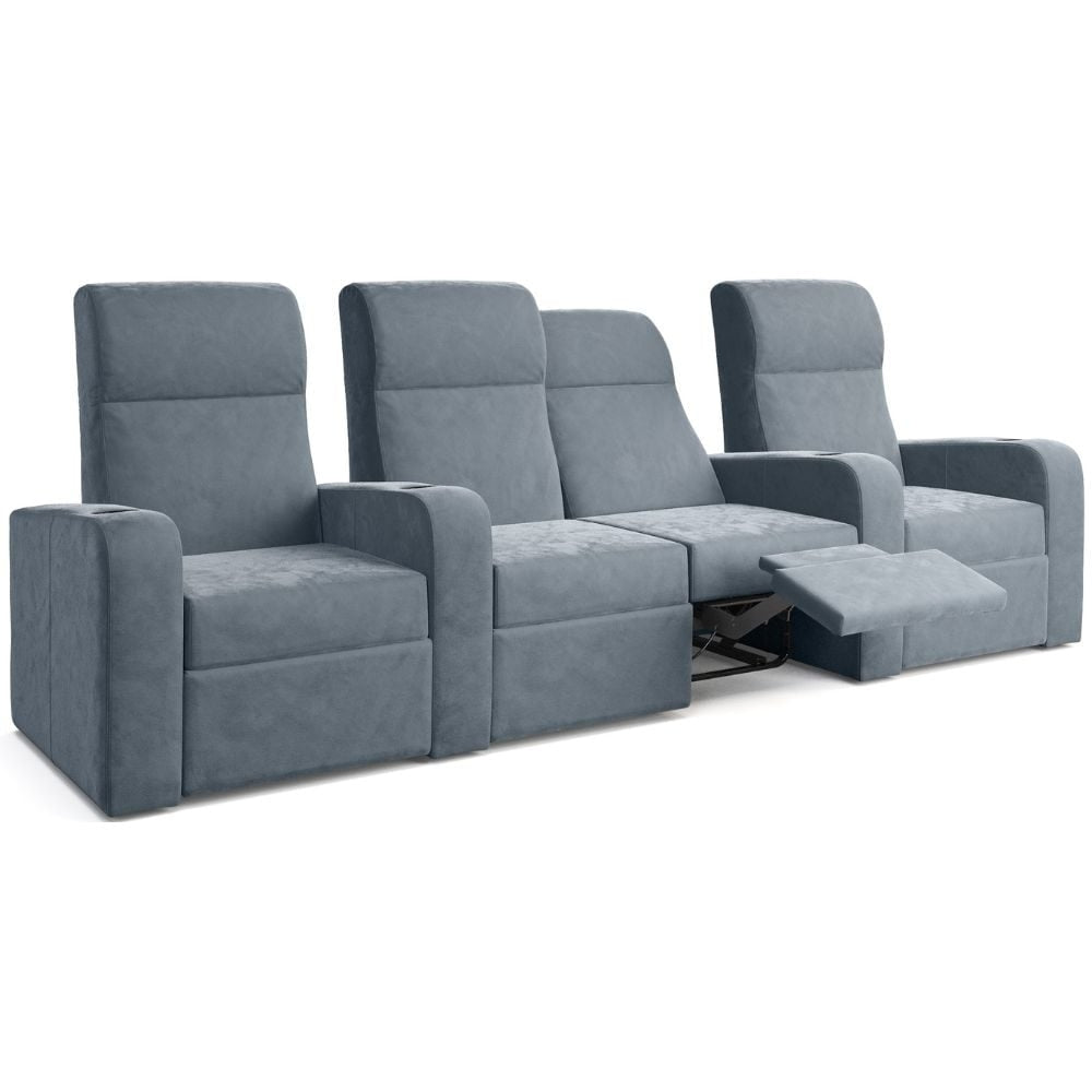 Moovia Ibiza Essentials 2 or 4 Seat Cinema Chair with Love Seat in Madras Leather 84