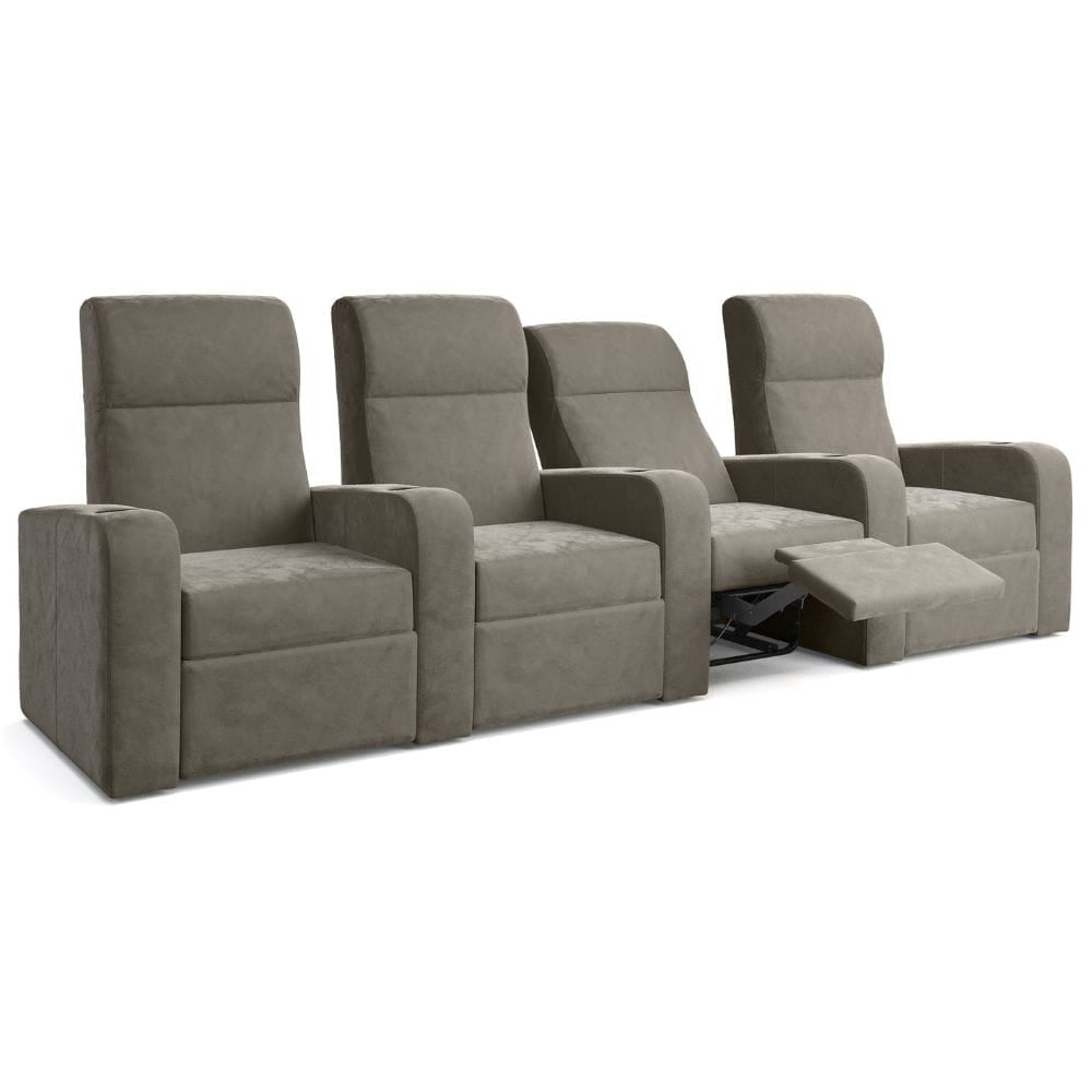 Moovia Ibiza Essentials 2 or 4 Seat Cinema Chair with Love Seat in Madras Leather