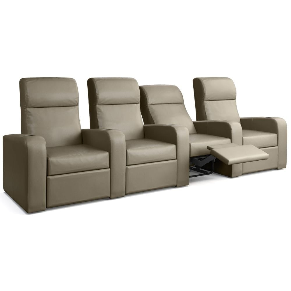 Moovia Ibiza Essentials 2 or 4 Seat Cinema Chair with Love Seat in Madras Leather