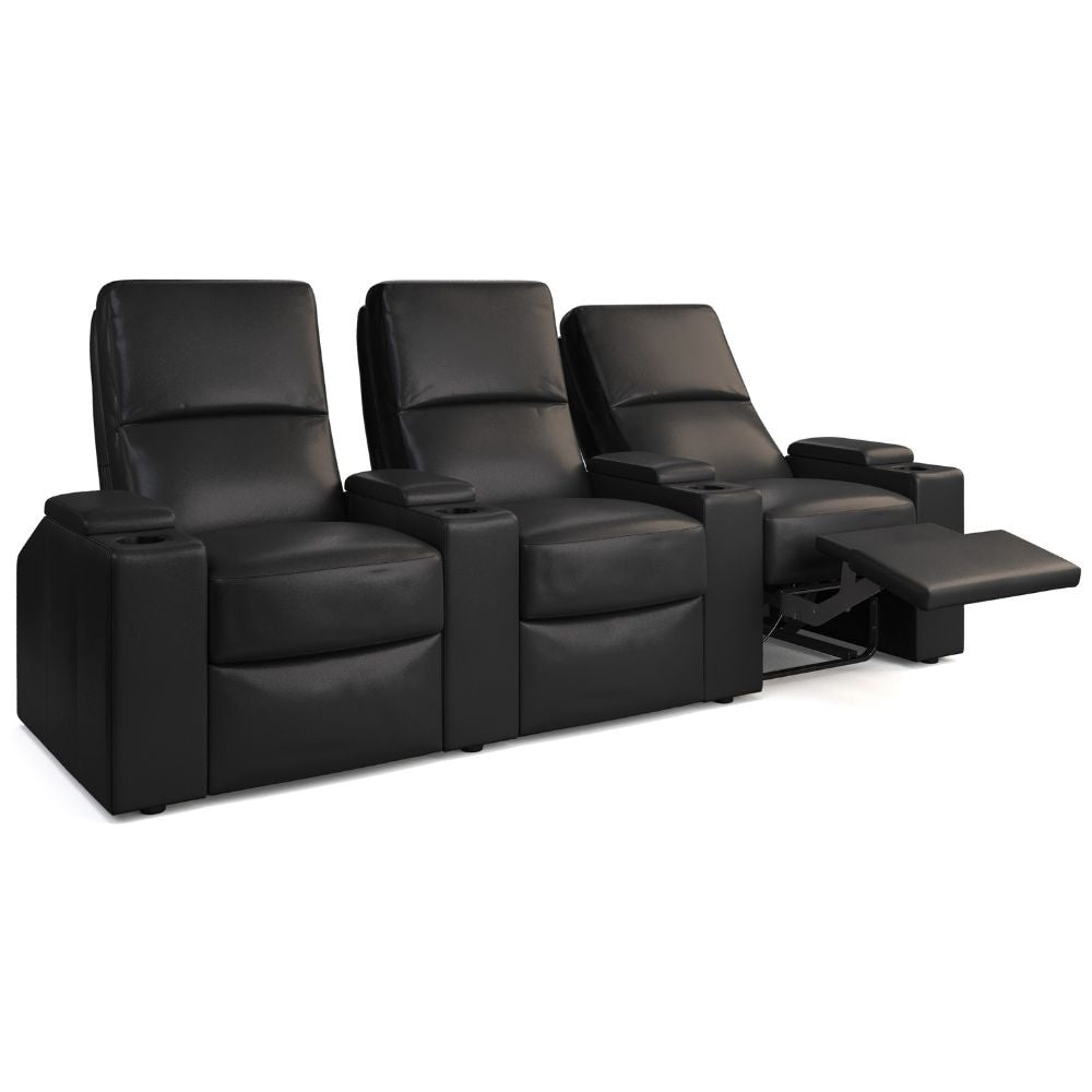 Moovia Venice Essentials 2 or 4 Seat Cinema Chair with Love Seat in Dekoma Sorono Velvet 98