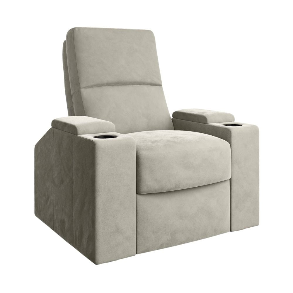Moovia Venice Essentials 2 or 4 Seat Cinema Chair with Love Seat in Dekoma Sorono Velvet 