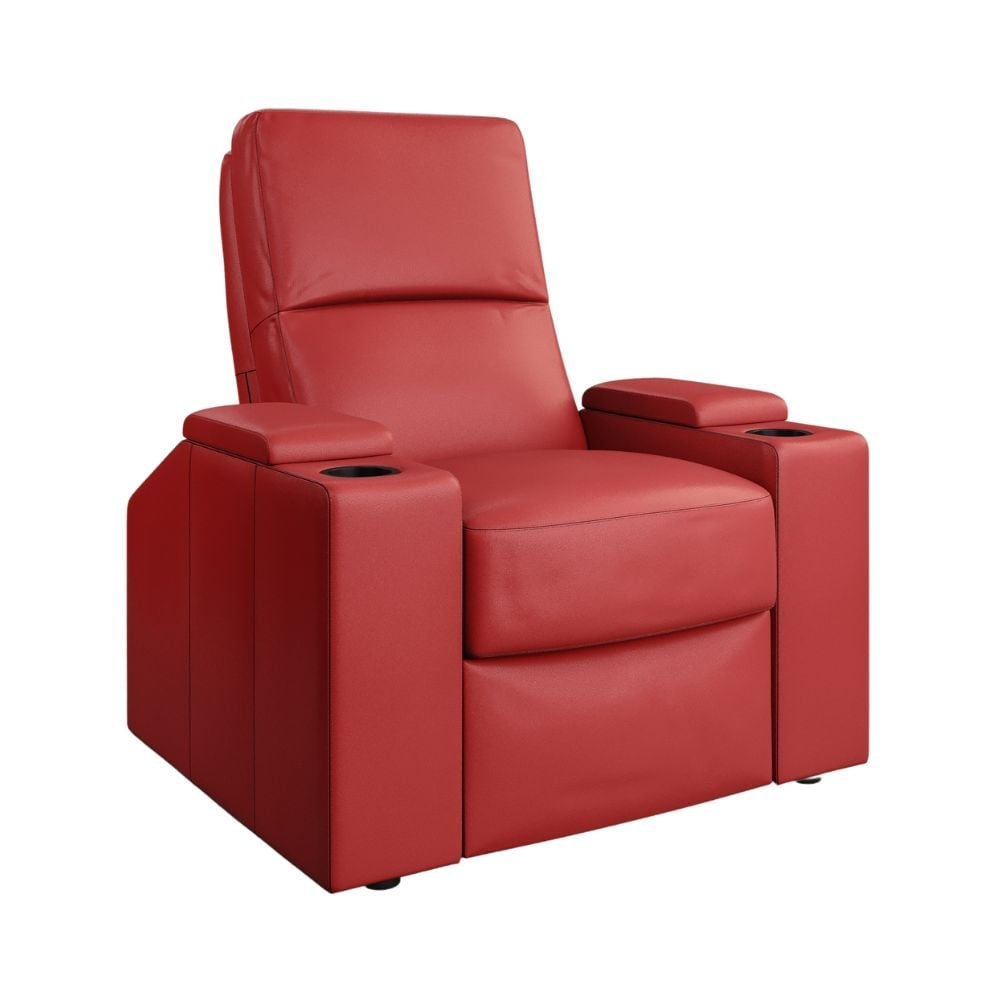 Moovia Venice Essentials 2 or 4 Seat Cinema Chair with Love Seat in Madras Leather