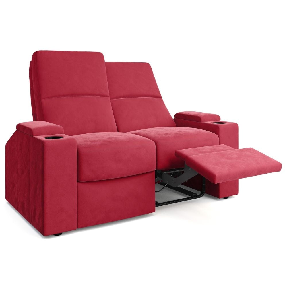 Moovia Venice Essentials Single, Double, Triple or 4 Seat Cinema Chair in Dekoma Sorono Velvet 110