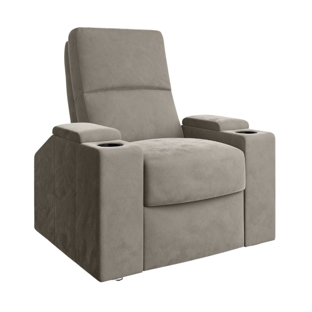 Moovia Venice Essentials Single, Double, Triple or 4 Seat Cinema Chair in Dekoma Sorono Velvet 116