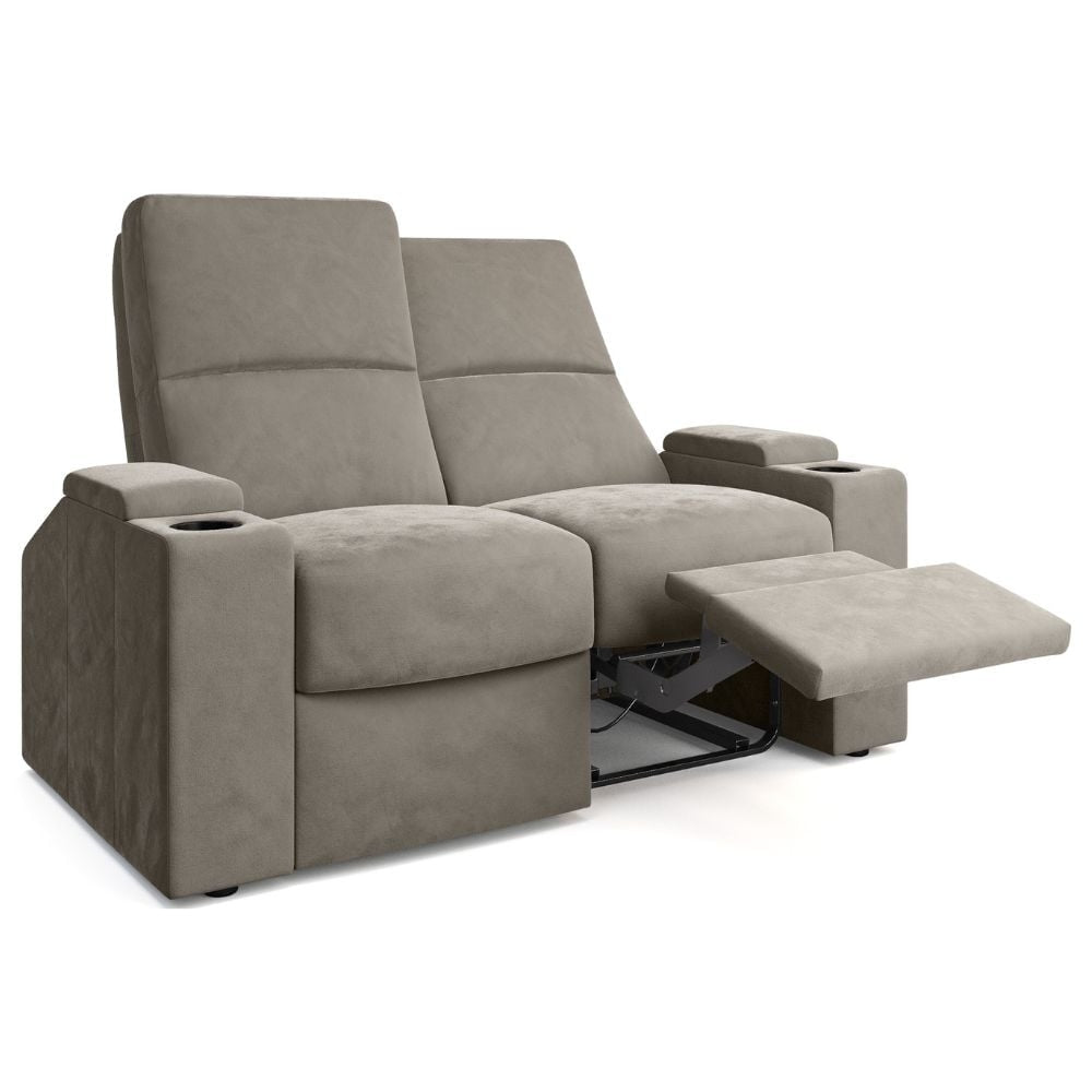 Moovia Venice Essentials Single, Double, Triple or 4 Seat Cinema Chair in Dekoma Sorono Velvet 117