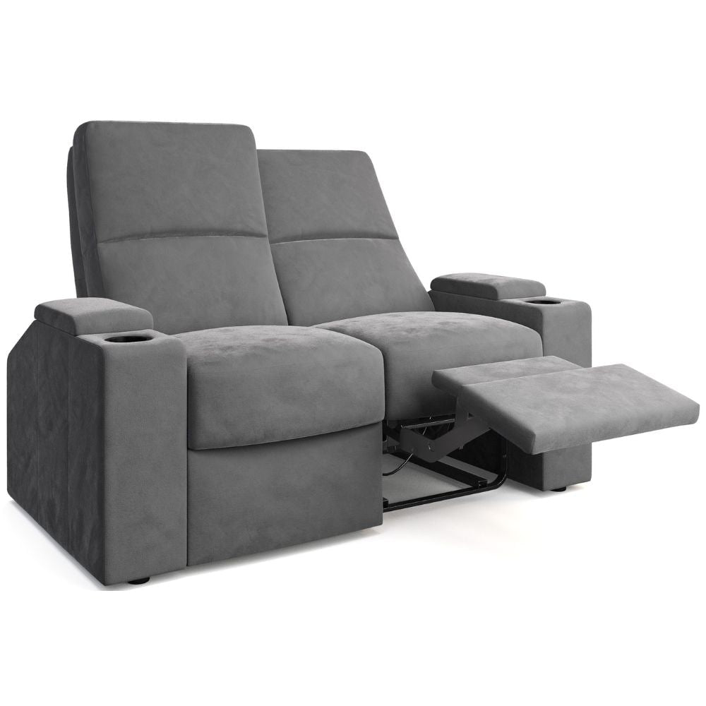 Moovia Venice Essentials Single, Double, Triple or 4 Seat Cinema Chair in Dekoma Sorono Velvet 74