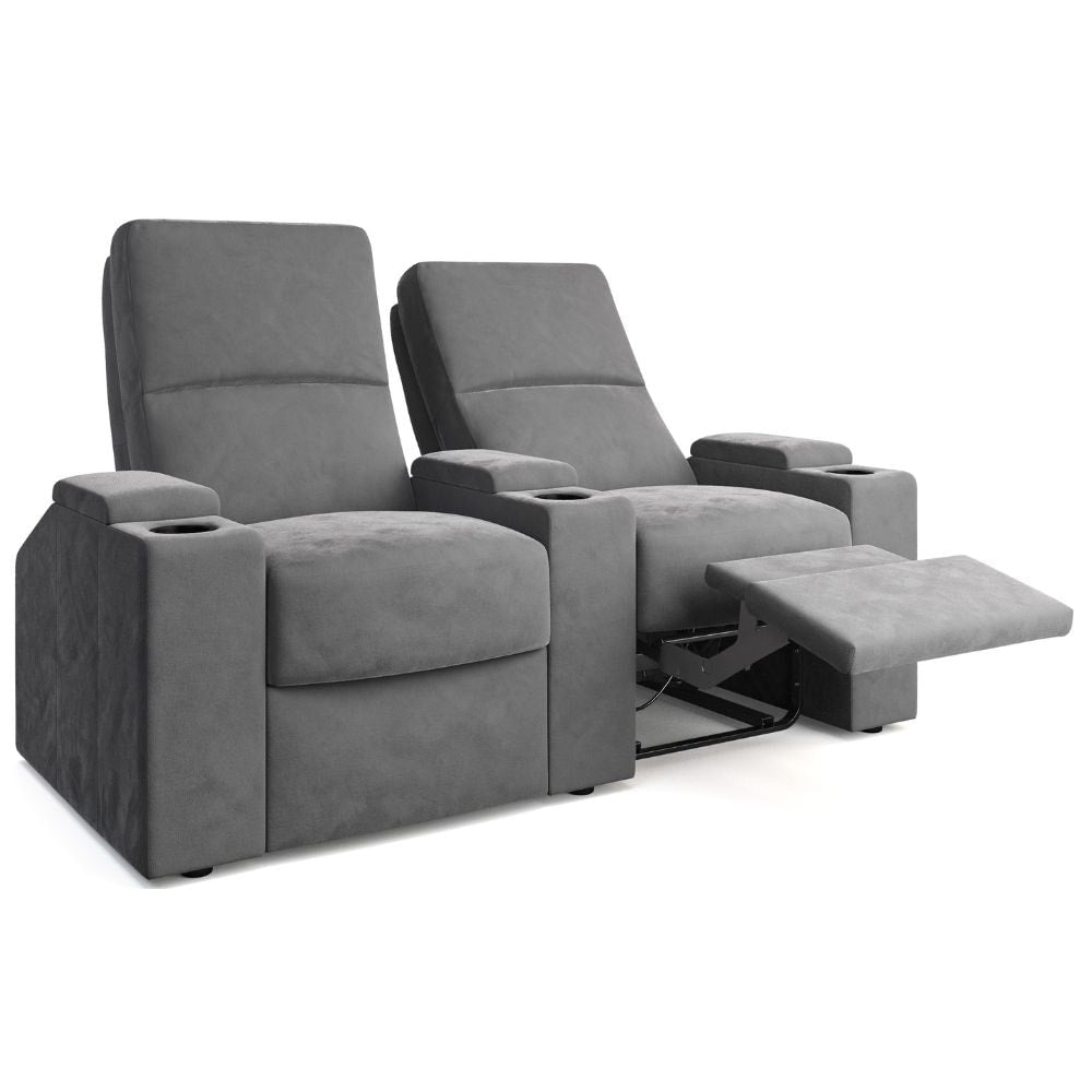 Moovia Venice Essentials Single, Double, Triple or 4 Seat Cinema Chair in Dekoma Sorono Velvet 75