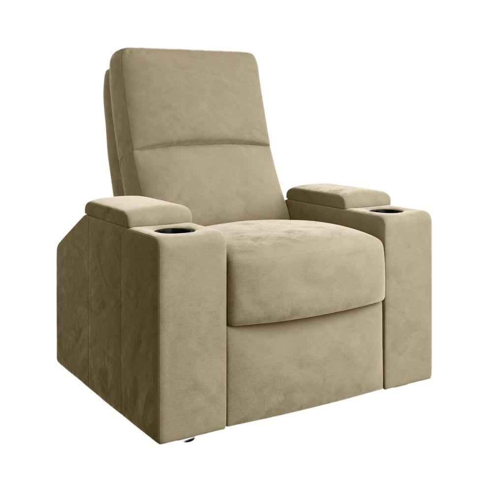Moovia Venice Essentials Single, Double, Triple or 4 Seat Cinema Chair in Dekoma Sorono Velvet 97