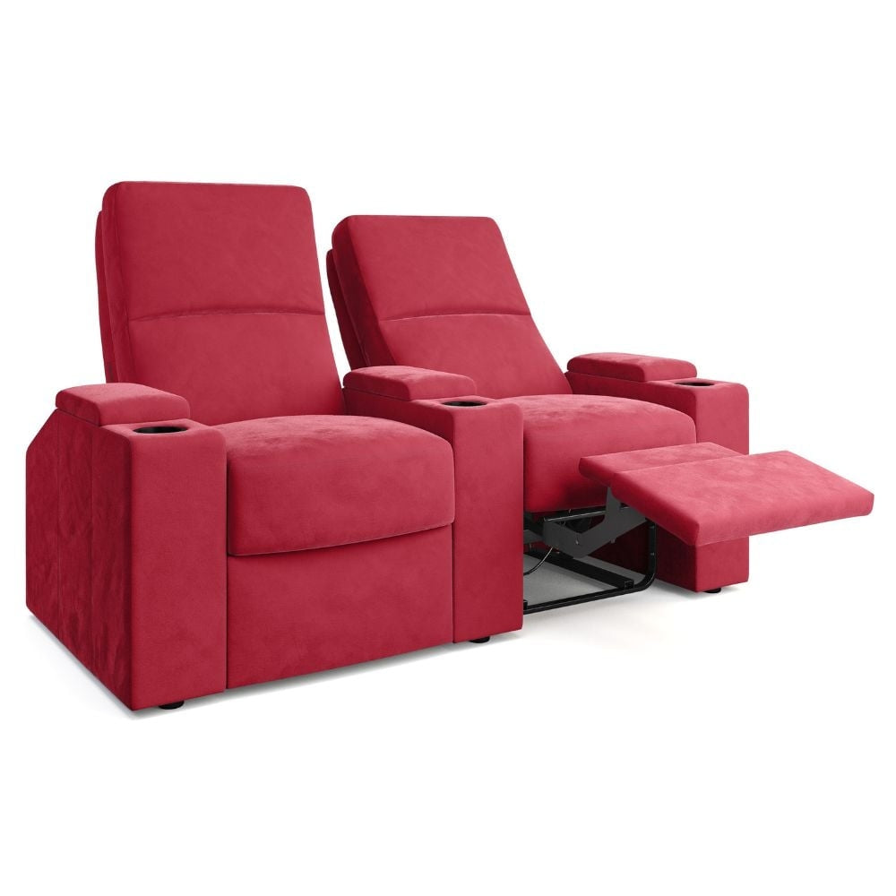 Moovia Venice Essentials Single, Double, Triple or 4 Seat Cinema Chair in Madras Leather 107