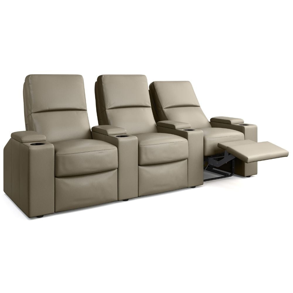 Moovia Venice Essentials Single, Double, Triple or 4 Seat Cinema Chair in Madras Leather 3