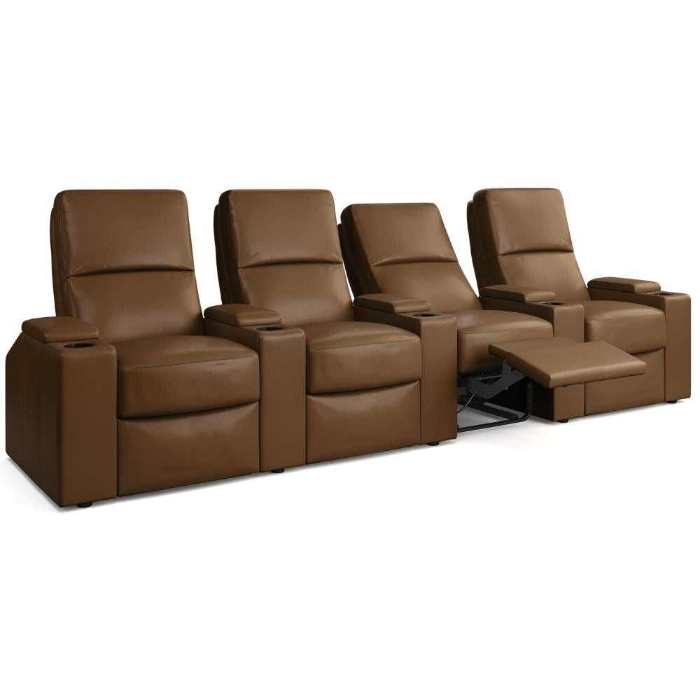 Moovia Venice Essentials Single, Double, Triple or 4 Seat Cinema Chair in Madras Leather 41
