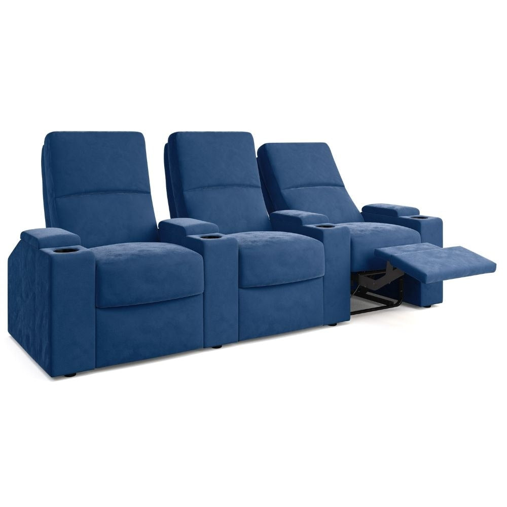 Moovia Venice Essentials Single, Double, Triple or 4 Seat Cinema Chair in Madras Leather 45
