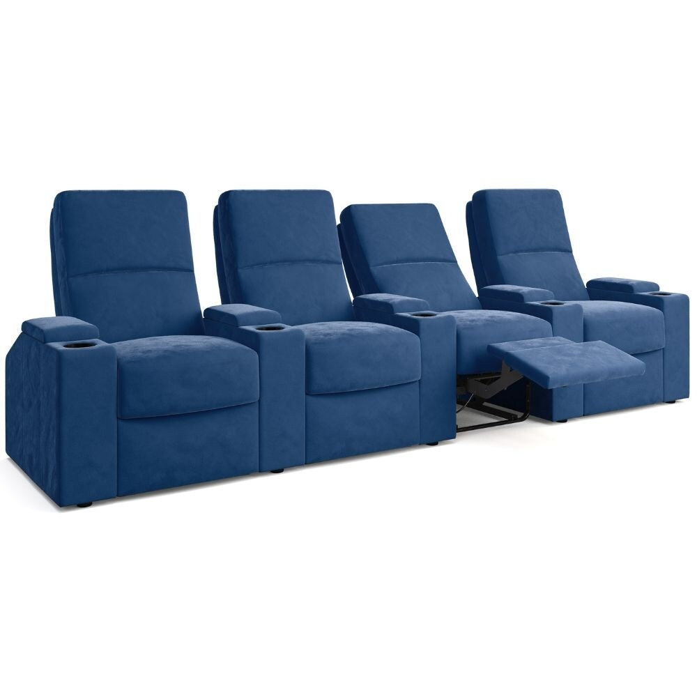 Moovia Venice Essentials Single, Double, Triple or 4 Seat Cinema Chair in Madras Leather 47