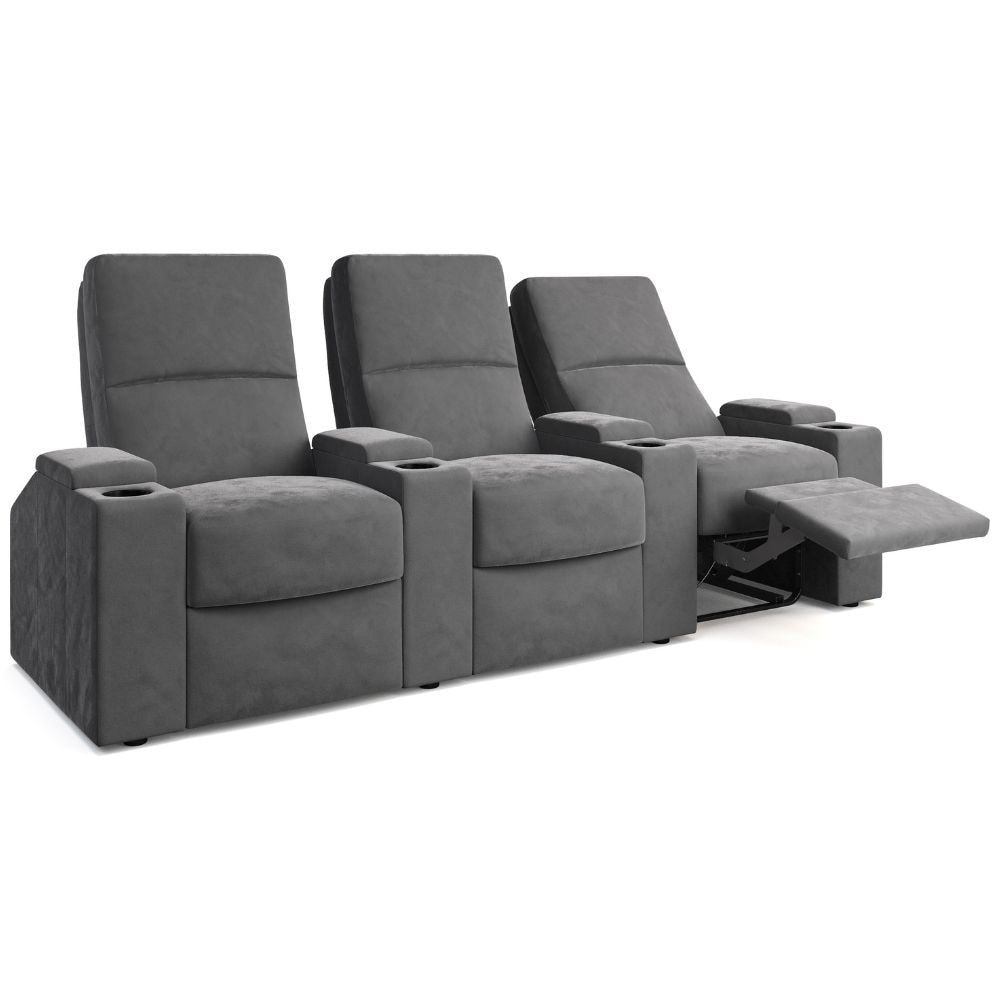 Moovia Venice Essentials Single, Double, Triple or 4 Seat Cinema Chair in Madras Leather 72