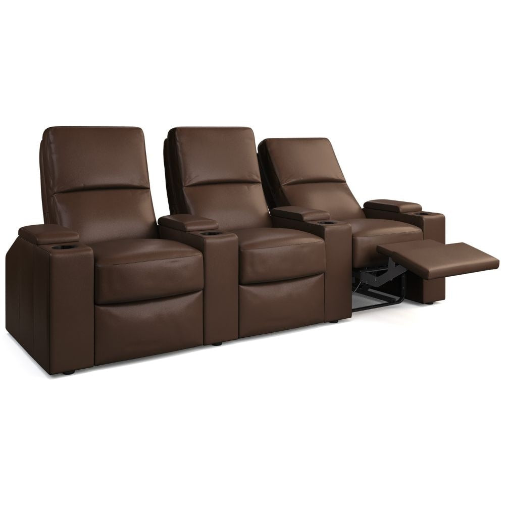 Moovia Venice Essentials Single, Double, Triple or 4 Seat Cinema Chair in Madras Leather 79