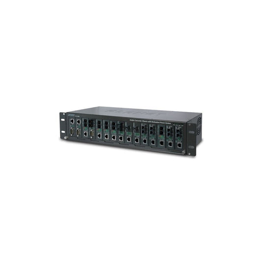 Planet Technology 15 Slot Media Converter Chassis, AC Power 