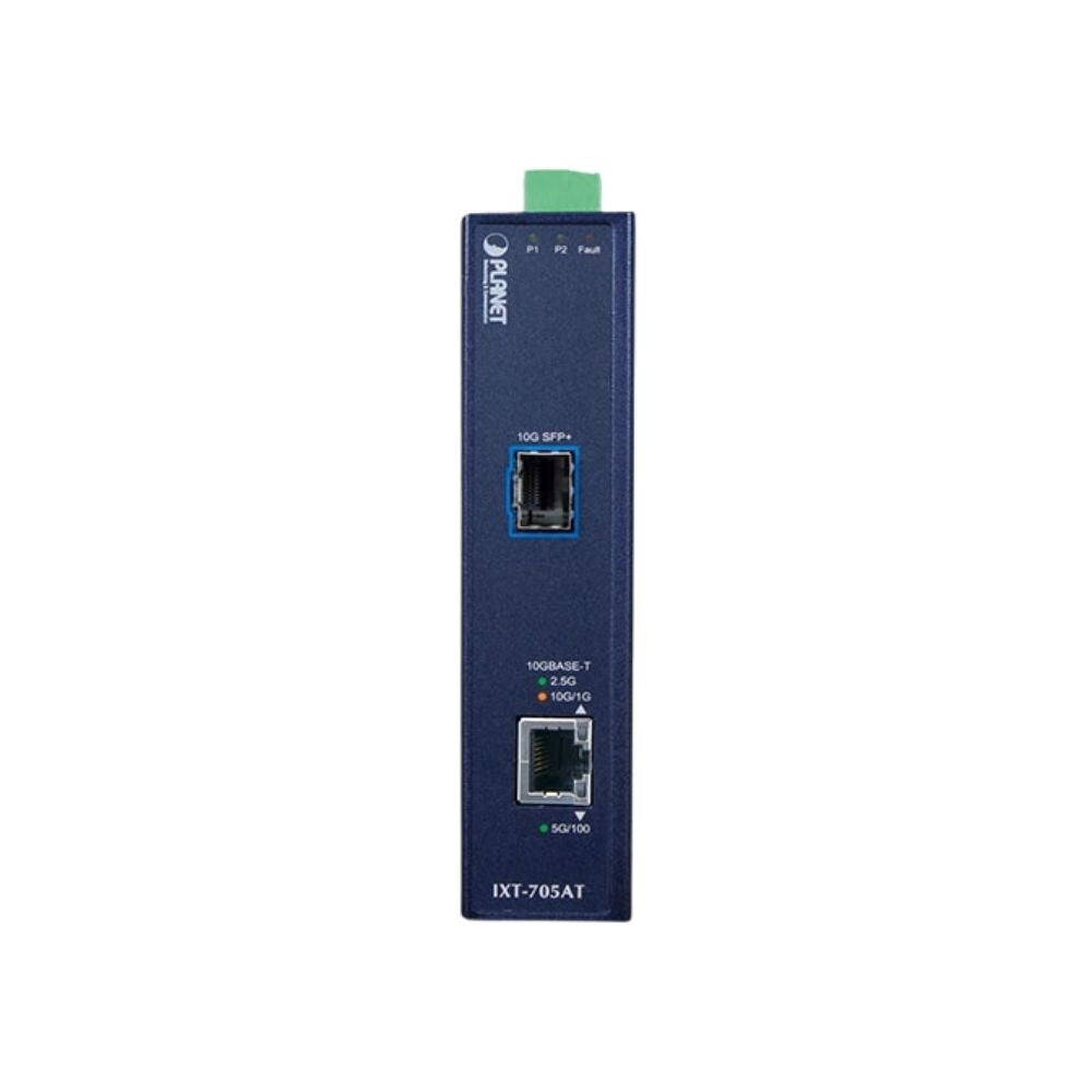 Planet Technology10G, 5G, 2.5G, 1G and 100BASE-T Copper to 10GBASE-X SFP+ Media Converter 1