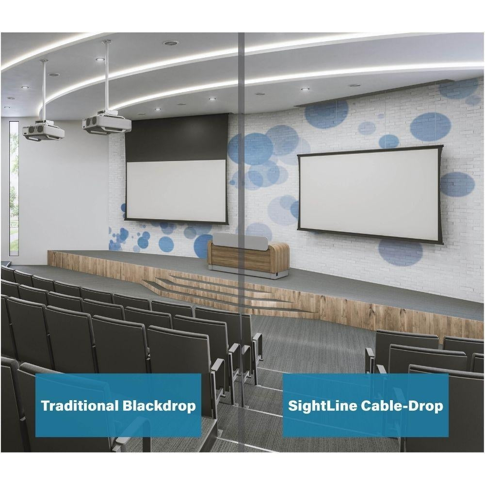 Projecta / Da-Lite SightLine Tensioned Ceiling Recessed Screen  4