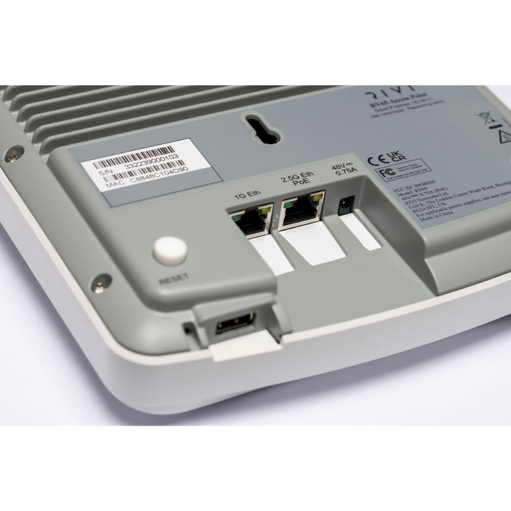RIVI Elite RV65 Dual Band and Dual Concurrent 802.11ax Indoor Wireless Access Point, Multi Gigabit Ethernet Backhaul and 6 Spatial Streams 5