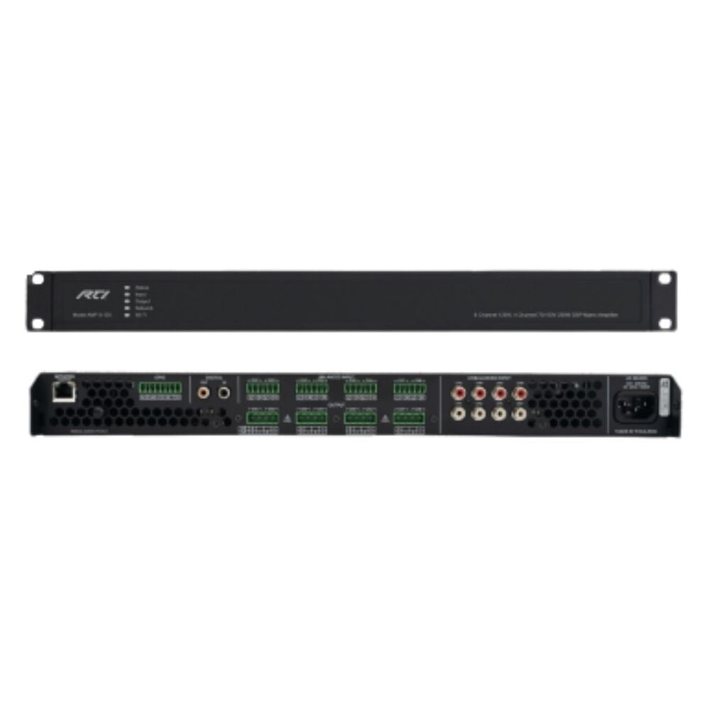 RTI 8 Channel 125W, 4 Channel 100V Line, 250W DSP Matrix Audio Amplifier 1