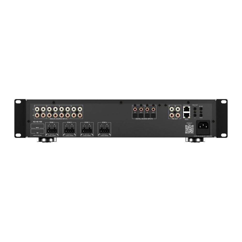 RTI AD-46-100 4x6 DSP Matrix Amplifier, 100W 3