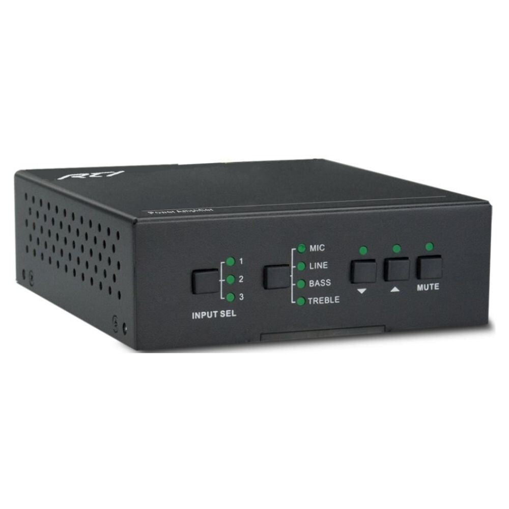RTI AMV-340 Single Channel Mixer Amplifier, 100V Line, 40W and RS-232 1