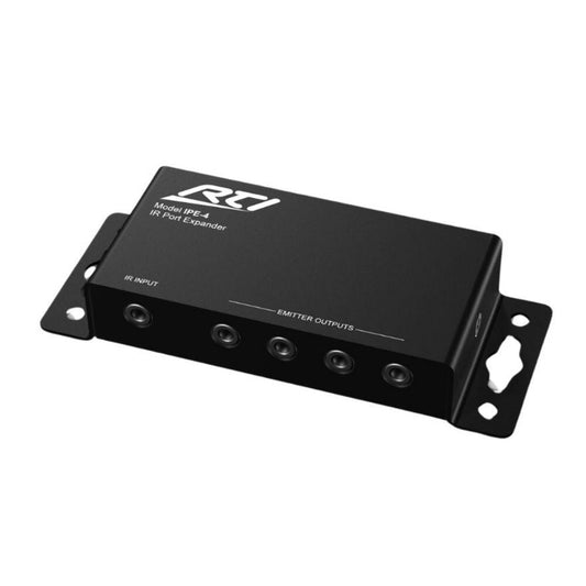 RTI IPE-4 IR Port Expansion Module With Four IR Emitter Ports, Black 