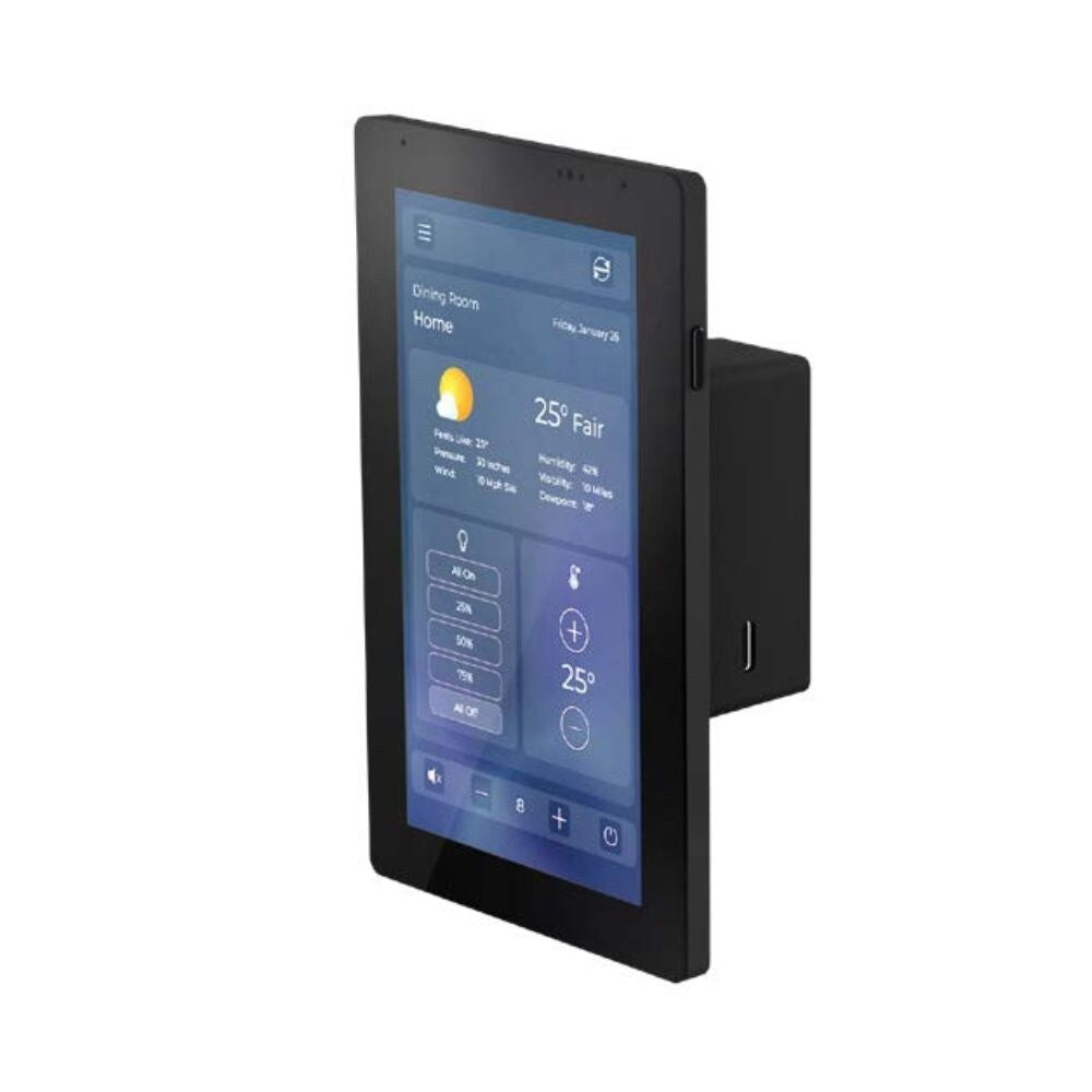 RTI IST-5 5" Intelligent Surface Colour Touch Panel, Ultra Thin Bezel and PoE, Black or White 3